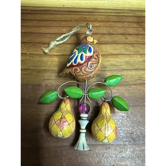 Jim Shore 12 Days Of Christmas Partridge In A Pear Tree Christmas Ornament - Picture 2 of 2